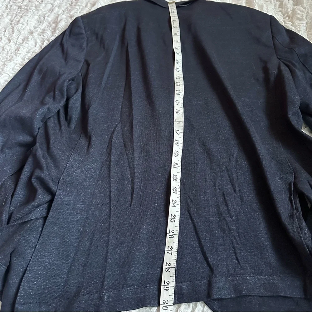 Flynt Spicoli Linen Blend Unstructured Navy Sport Coat Mens 46R